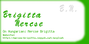 brigitta mercse business card